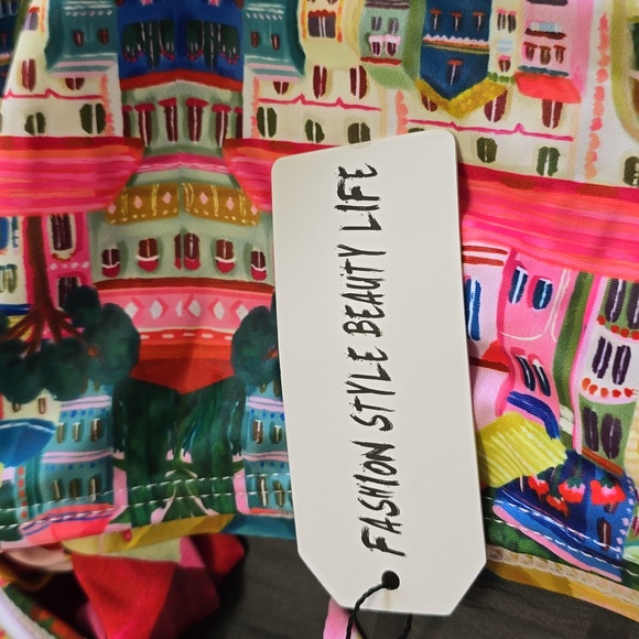 Colorful Patterned Bikini Set Sz Xl Nwt - Picture 6 of 6